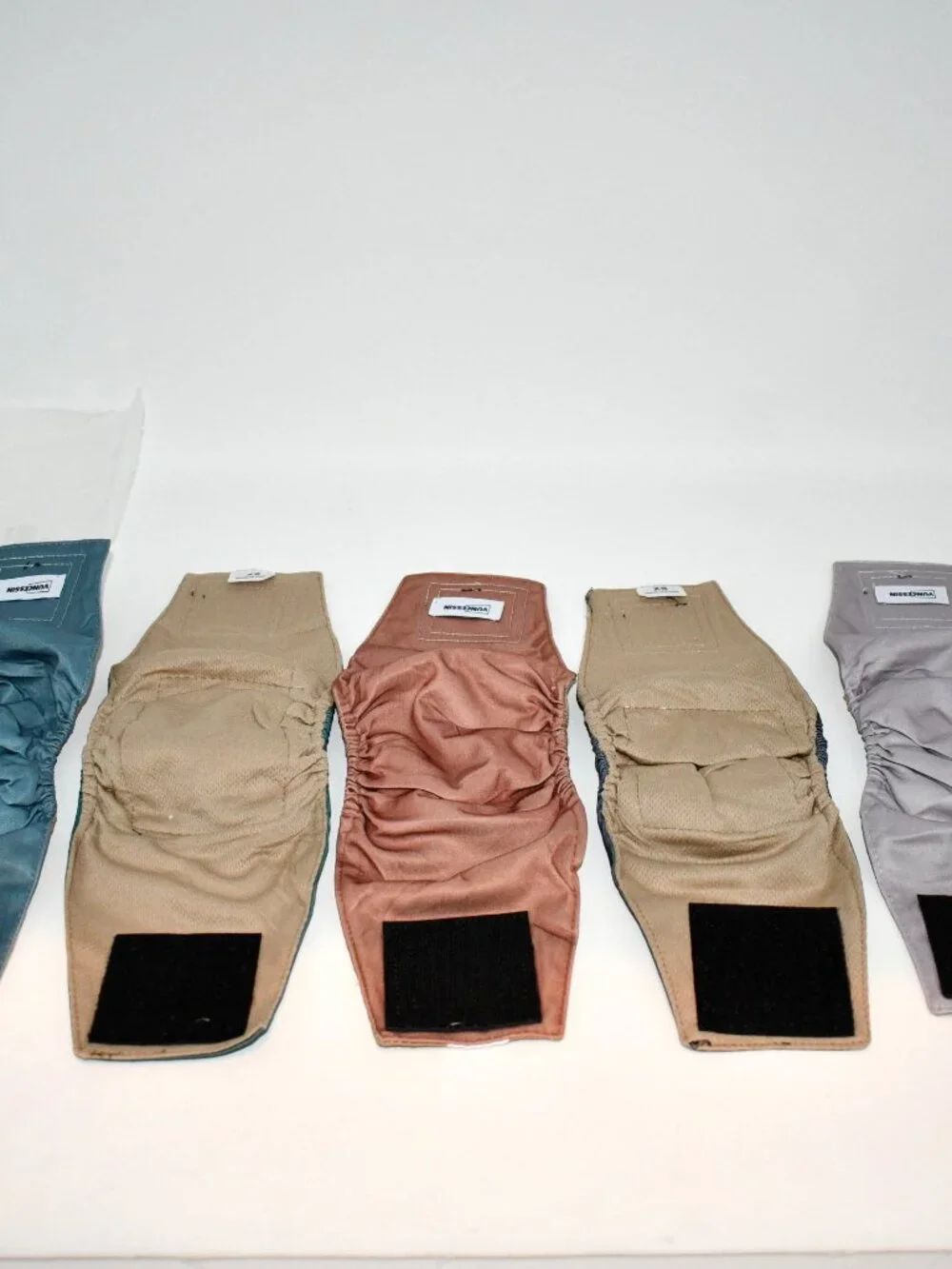 VUNCESSIN Reusable Male Dog Diapers X SMALL Pack of 5 Washable Multi NWT